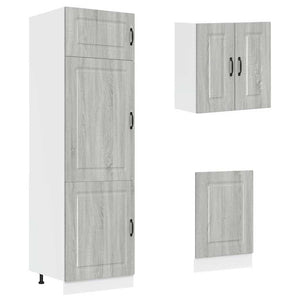 vidaXL 8-piece Kitchen Cabinet Set Kalmar Gray Sonoma Engineered Wood