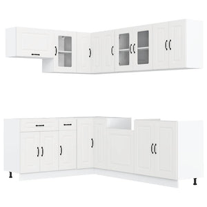 11-teiliges Küchenschrank-Set Weiß