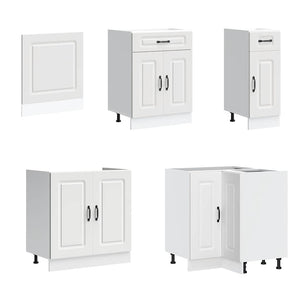 11-teiliges Küchenschrank-Set Weiß