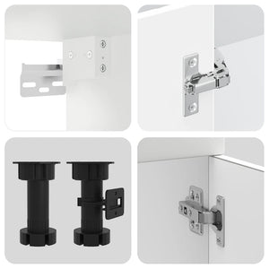 11-teiliges Küchenschrank-Set Weiß