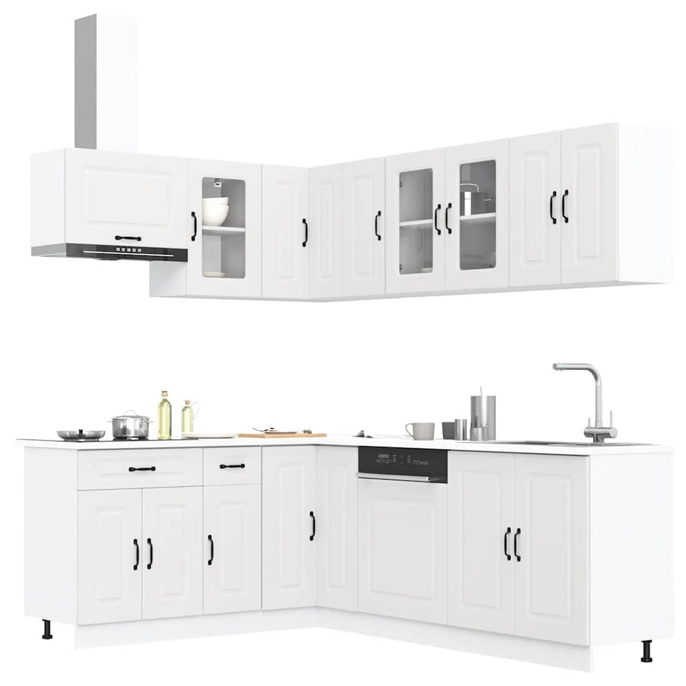 11-teiliges Küchenschrank-Set Weiß