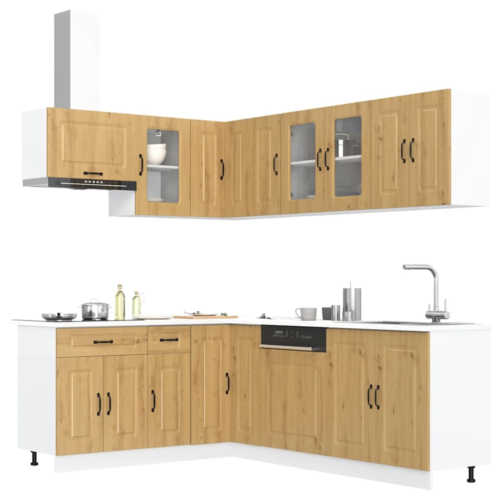 11-tlg Küchenschrank-Set Artisan-Eiche