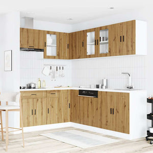 11-tlg Küchenschrank Set Artisan-Eiche