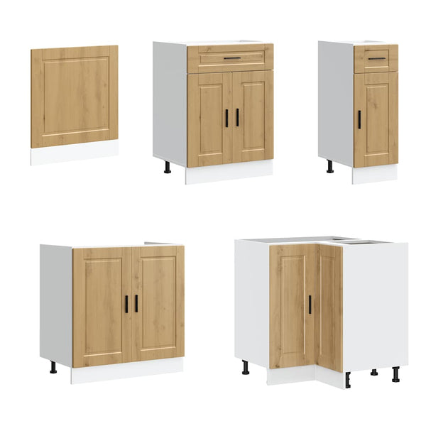11-tlg Küchenschrank Set Artisan-Eiche
