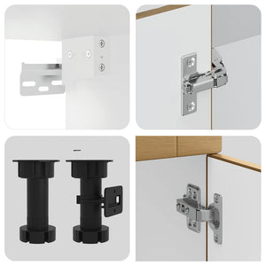 11-tlg Küchenschrank Set Artisan-Eiche