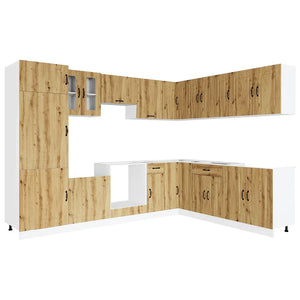 14-tlg Küchenschrank-Set Artisan Eiche