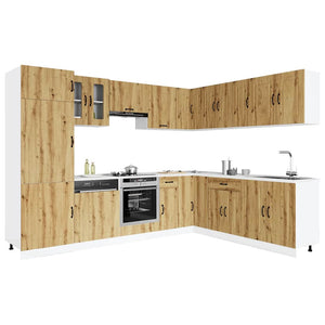 14-tlg Küchenschrank-Set Artisan Eiche
