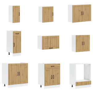 14-tlg. Küchenschrank Set Artisan Eiche