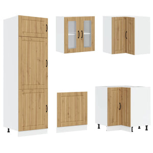 14-tlg. Küchenschrank Set Artisan Eiche