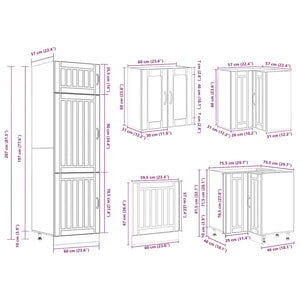 14-tlg. Küchenschrank Set Artisan Eiche