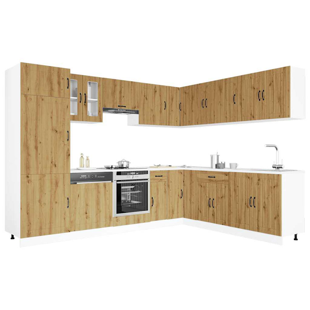 14-tlg. Küchenschrank Set Artisan Eiche