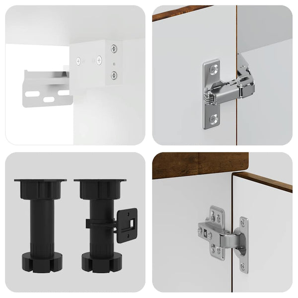 14-teiliges Küchenschrank-Set Räuchereiche