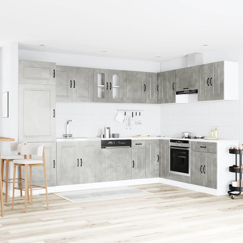 Küchenschrank Beton Grau 80cm