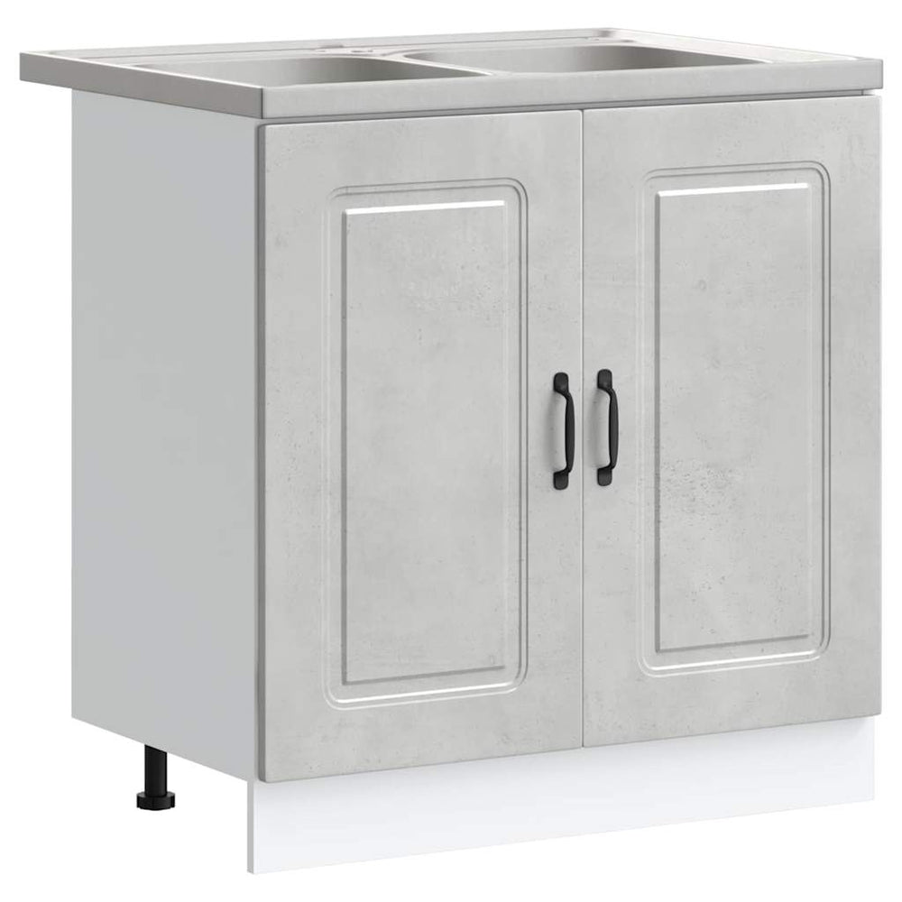 Küchenschrank Beton Grau 80cm