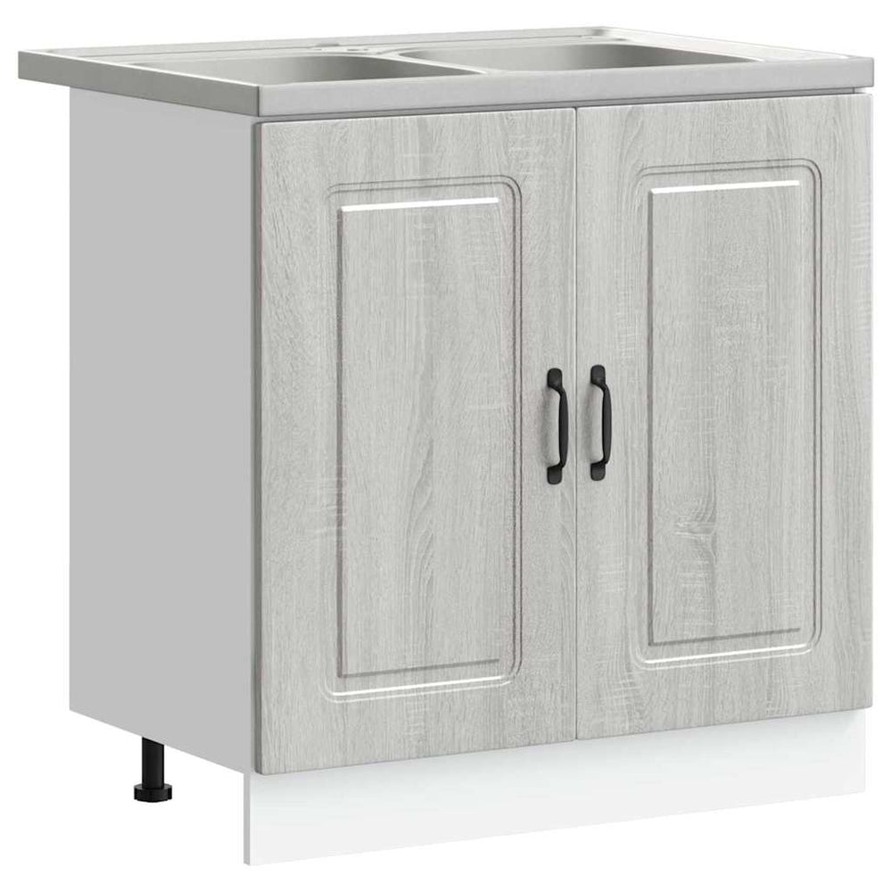 Küchenschrank Grau Sonoma 80 cm