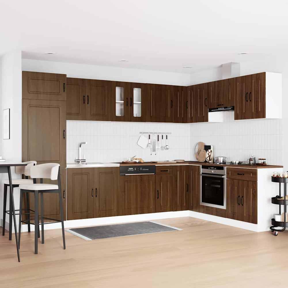Küchenschrank Kalmar Braun Eiche 80cm