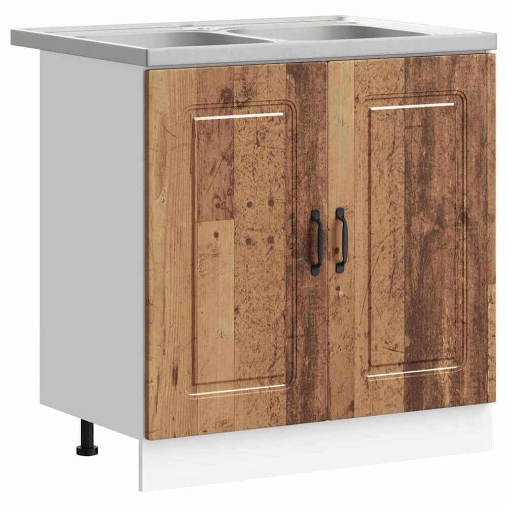 Küchenschrank Kalmar Altholz 80cm