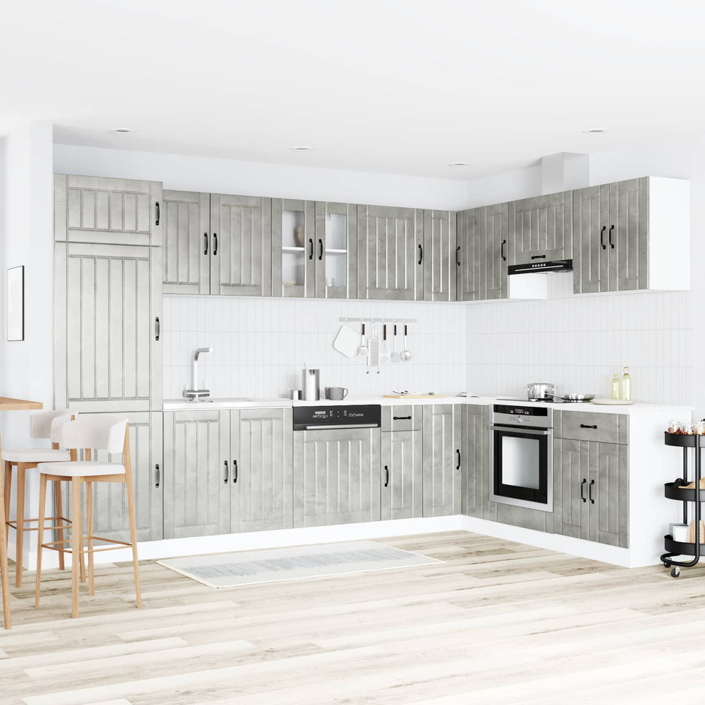 Waschbeckenunterschrank Lucca Beton Grau