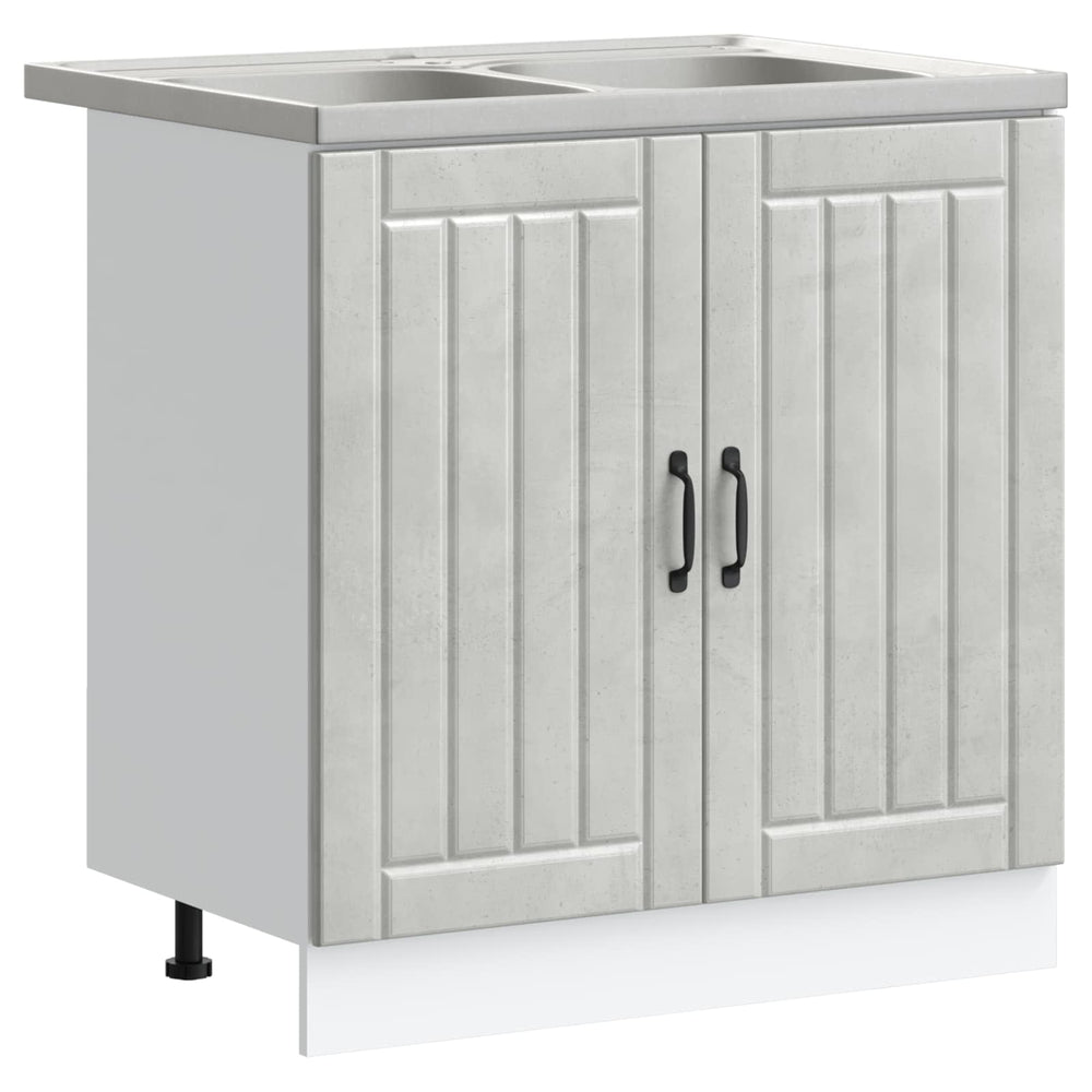 Waschbeckenunterschrank Lucca Beton Grau