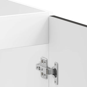 Waschbeckenunterschrank Porto Schwarz 2er-Set