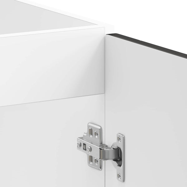Waschbeckenunterschrank Porto Schwarz 2er-Set