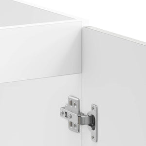 Waschbeckenunterschrank Grau 2er-Set