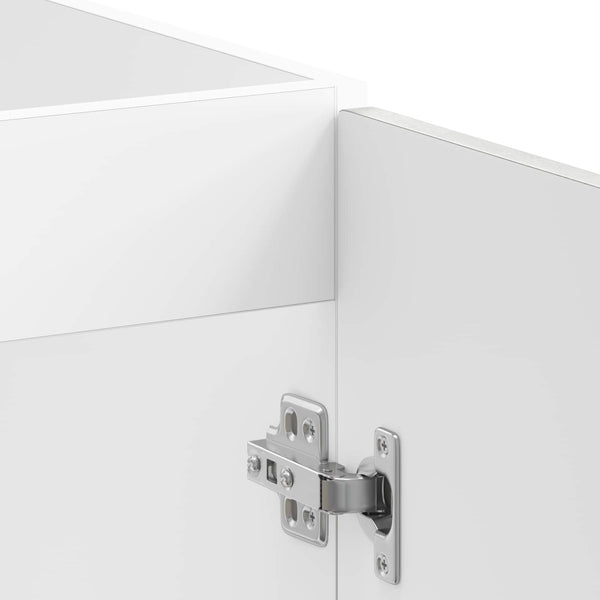 Waschbeckenunterschrank Grau 2er-Set