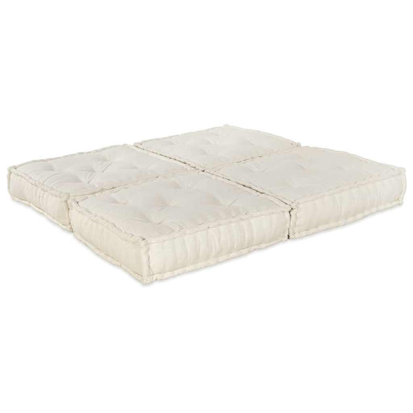 Modulare Sofagarnitur Creme Stoff 2-teilig