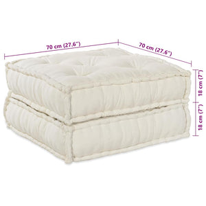 Modulare Sofagarnitur Creme Stoff 2-teilig