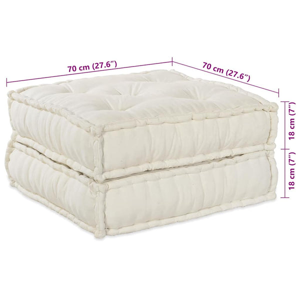 Modulare Sofagarnitur Creme Stoff 2-teilig