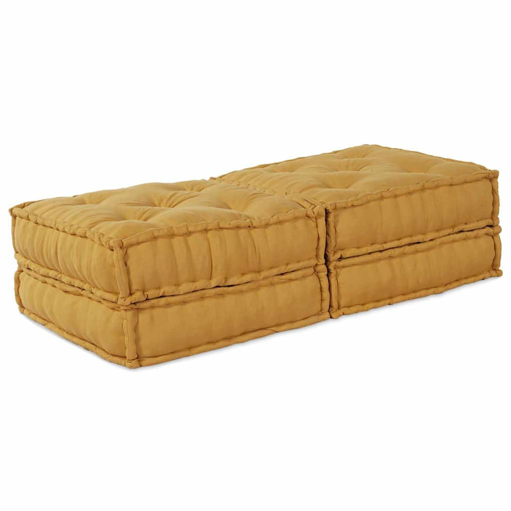 Gelbe modulare Sofagarnitur, 2-teilig