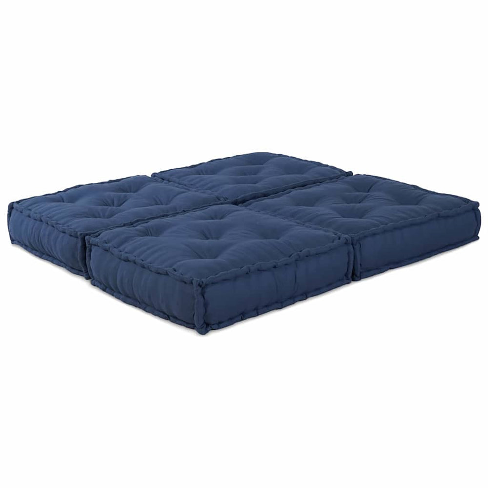 Modulare Sofagarnitur Indigo Stoff 2-teilig