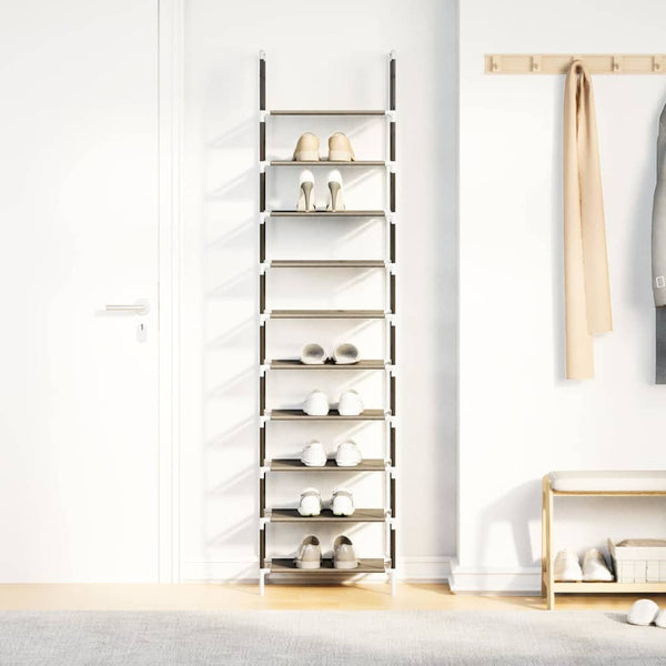 10-stöckiges Schuhregal, Schwarz