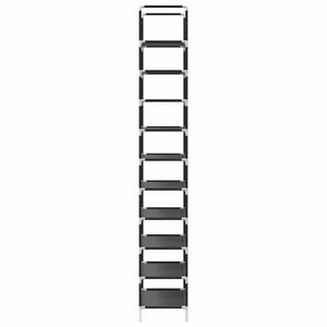 10-stöckiges Schuhregal, Schwarz