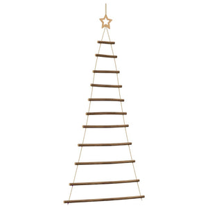 Hängender Weihnachtsbaum Naturzweig mit Stern