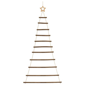 Hängender Weihnachtsbaum Naturzweig mit Stern
