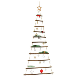 Hängender Weihnachtsbaum Naturzweig mit Stern