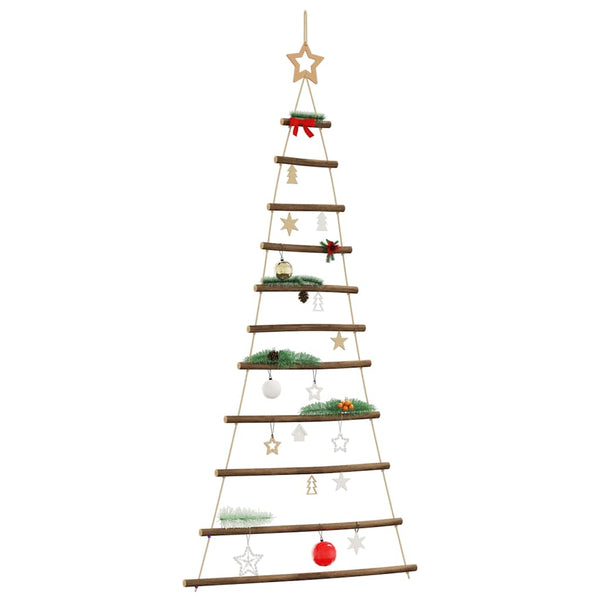 Hängender Weihnachtsbaum Naturzweig mit Stern