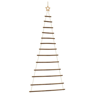 Hängender Weihnachtsbaum Naturzweig mit Stern