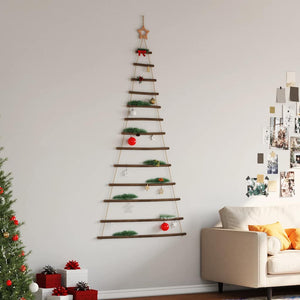 Hängender Weihnachtsbaum Naturzweig mit Stern