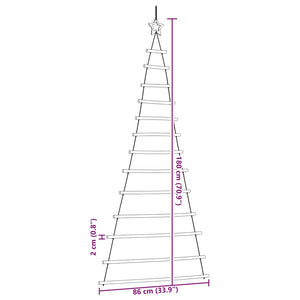 Hängender Weihnachtsbaum Naturzweig mit Stern