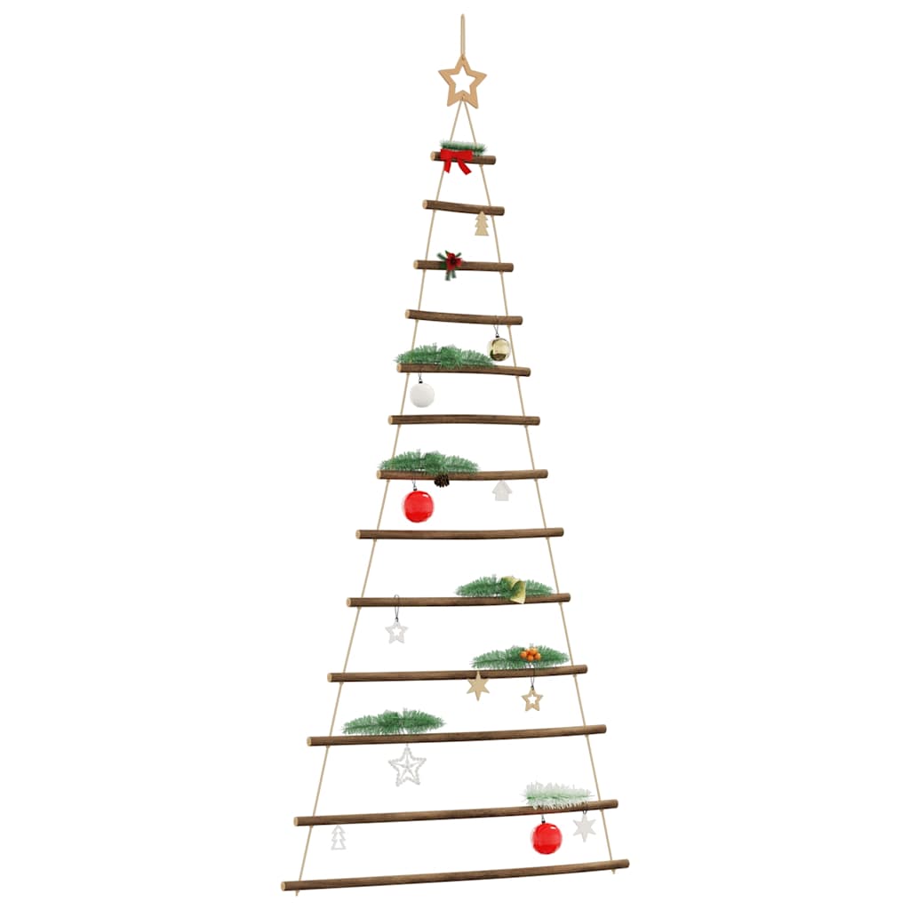Hängender Weihnachtsbaum Naturzweig mit Stern