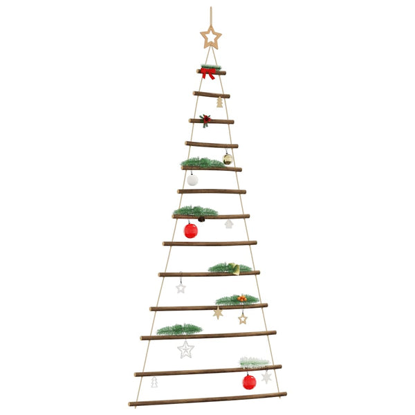 Hängender Weihnachtsbaum Naturzweig mit Stern