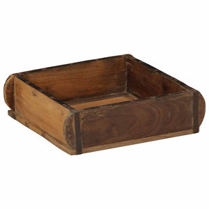 Braunes Holztablett, 29x31cm, Upgecycelt
