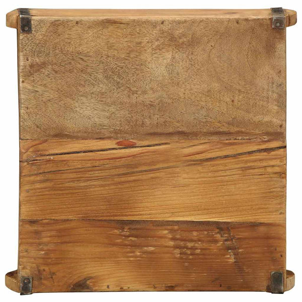 Braunes Holztablett, 29x31cm, Upgecycelt