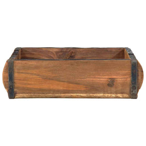 Braunes Holztablett, 29x31cm, Upgecycelt