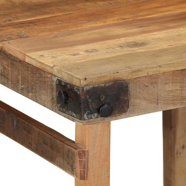 Esstisch Braun Recyceltes Massivholz 60x55x76 cm