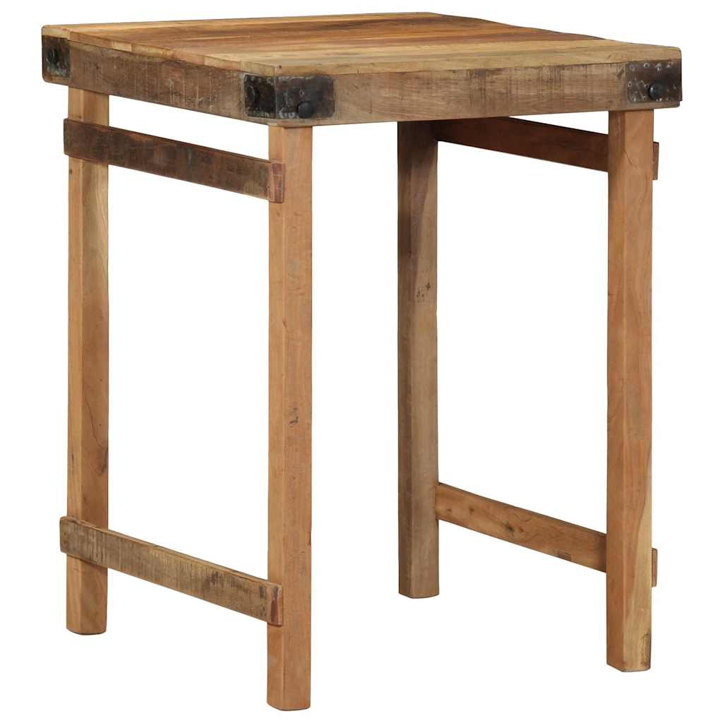 Esstisch Braun Recyceltes Massivholz 60x55x76 cm