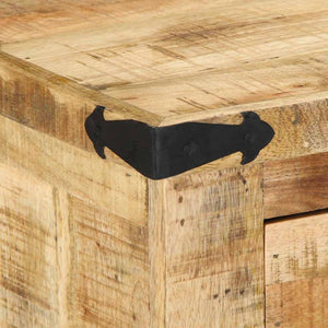 Bank mit Schubladen Braun Mango Holz