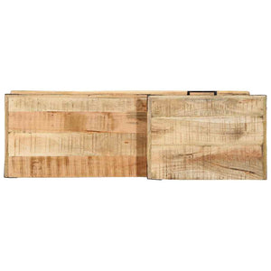 Bank mit Schubladen Braun Mango Holz